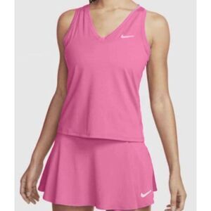 NIKE Court Tennis Tank (Pink) Size Small